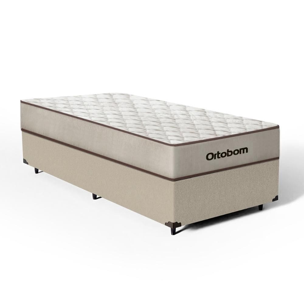Cama Box com Colchão de Espuma D60 Ortobom Force Dream Solteiro 88cm