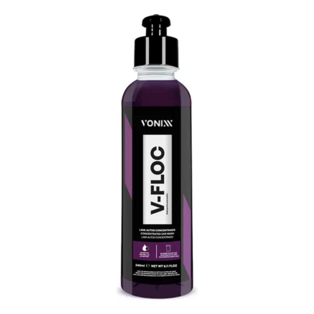 Shampoo Automotivo Neutro V-Floc 1:400 240ml Vonixx
