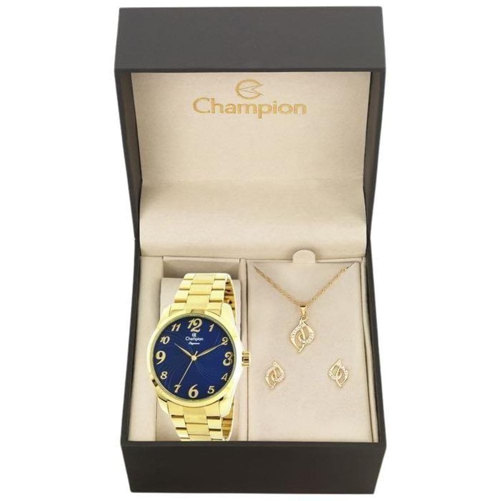 Relógio Champion Feminino Cn26715K Kit