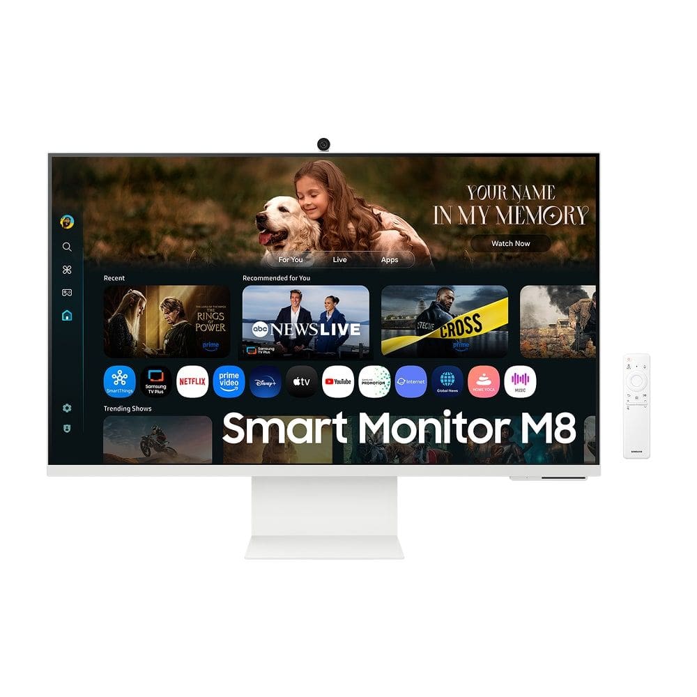 Smart Monitor Samsung M8 32”, 4K, Plataforma Tizen™, Tap View, USB-c (65W), USB Hub, HDMI, Bluetooth