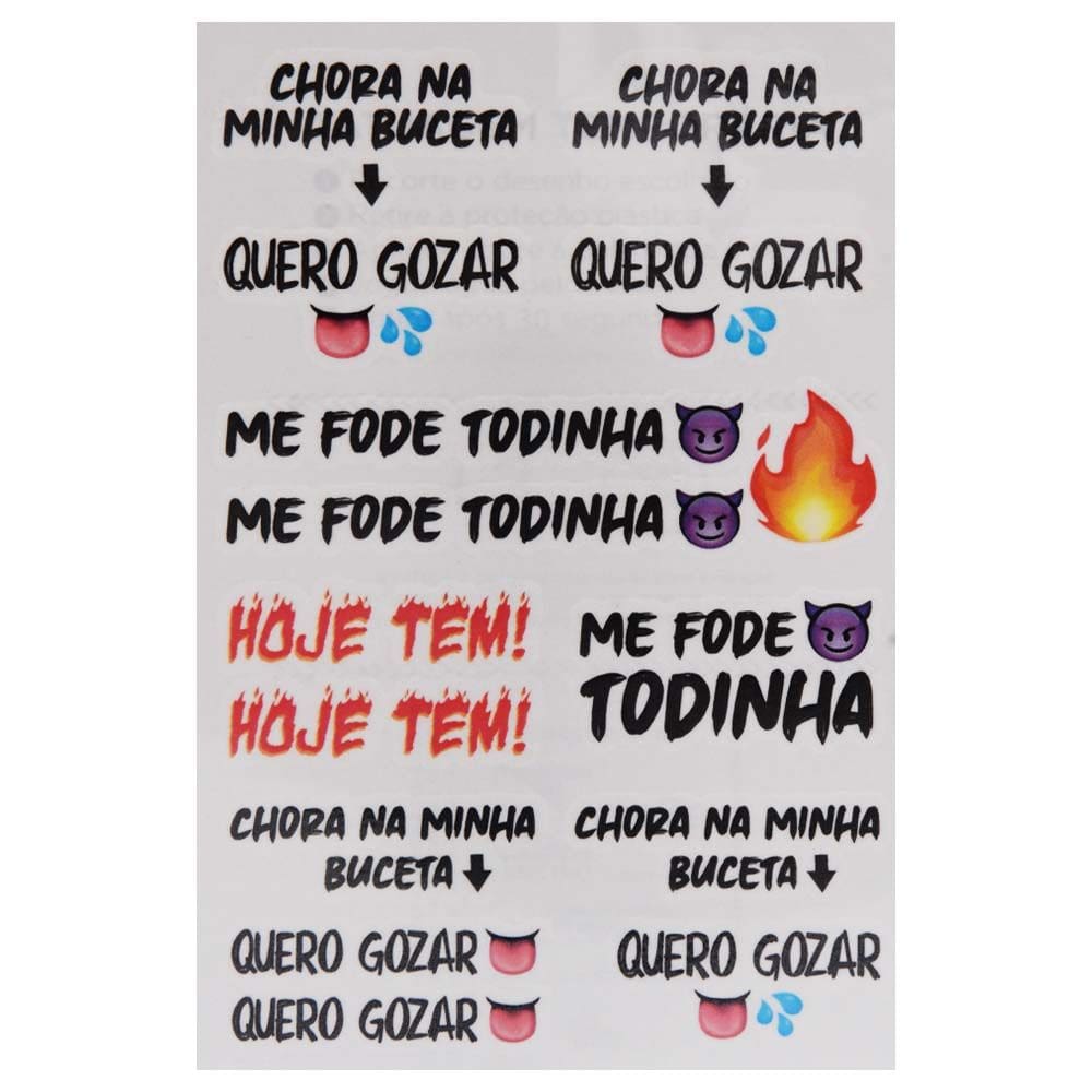 Tatuagem Temporária Sexy Hoje Tem – Sensualidade, Diversão e 15 Desenhos Ousados
