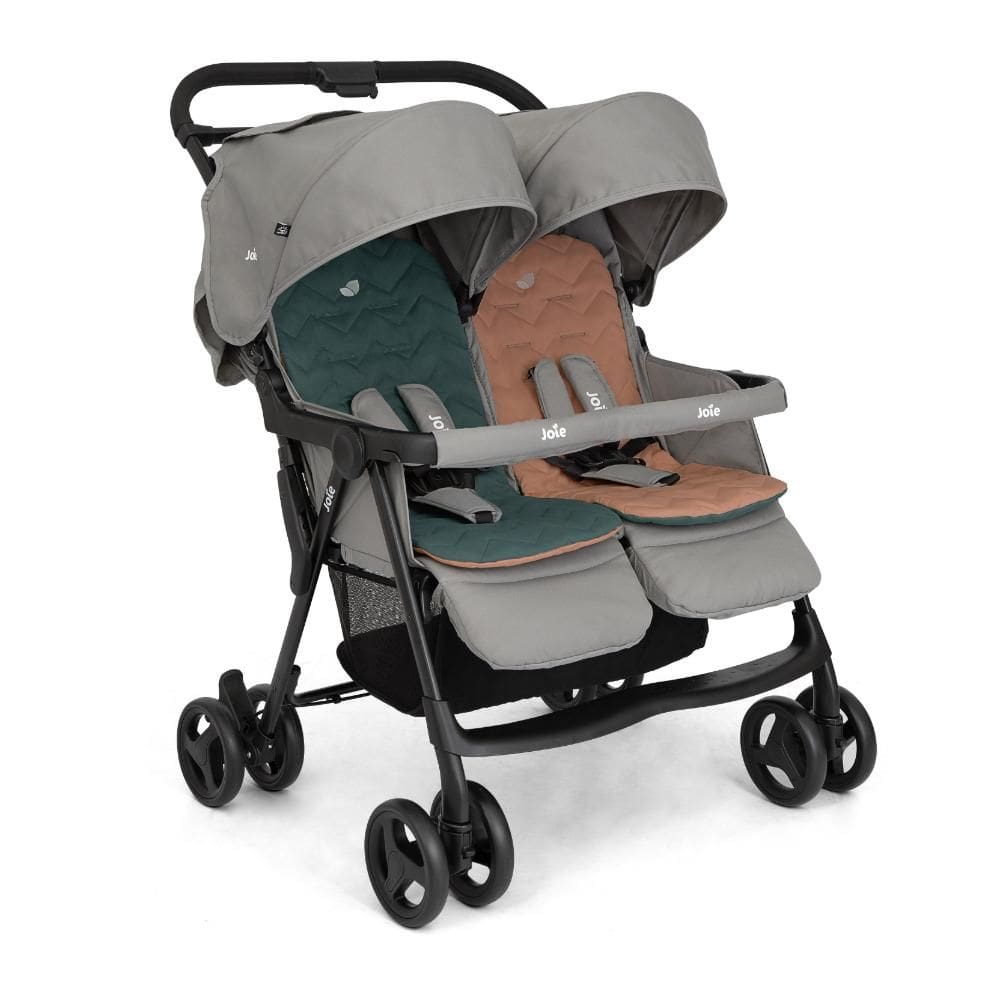 Carrinho de Gêmeos Aire Twin Cinza Pebble - Joie