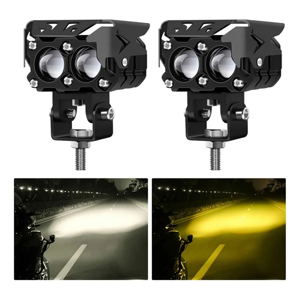 Par de Farol auxiliar de LED potente 20W Luz noturna carro 4x4 caminhonete pickup off-road