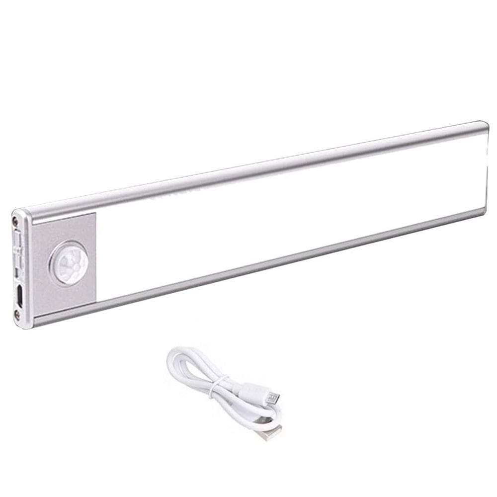 Luminaria LED 3 Tons Sensor de Presença Movimento 3 Modos USB Bateria Recarregavel Closet Armario Sala Quarto Iluminaçao
