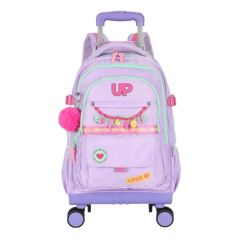 Mochila Escolar Infantil Up4you Rodinha360o E Costas