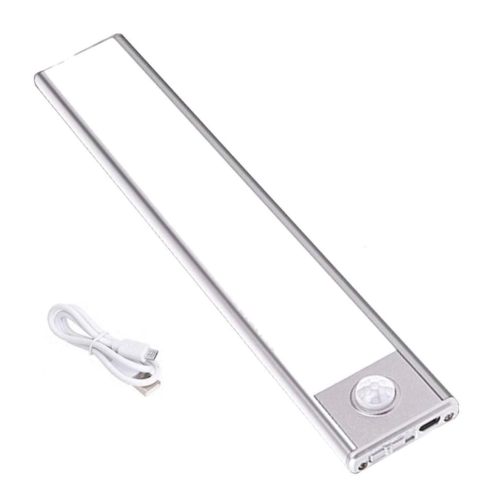 Luminaria LED 3 Tons Sensor Presença Movimento 3 Modos USB Bateria Recarregavel Corredor Sala Quarto Cozinha Armario Iluminaçao