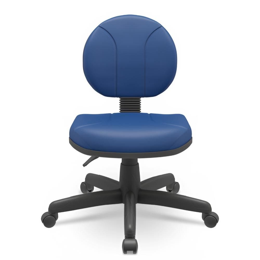 Cadeira Operativa Executiva Backsystem Couro Azul - Plaxmetal