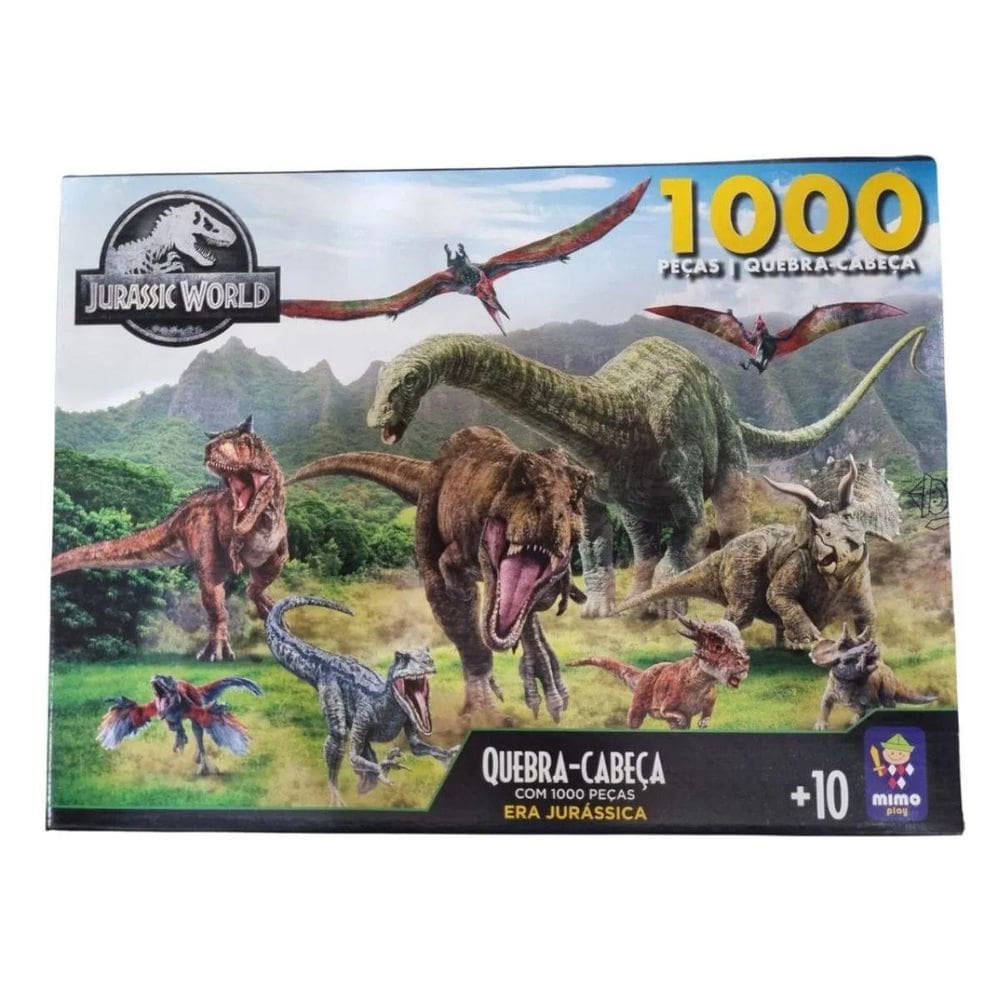 Quebra-cabeca 1000 pecas Era Jurassica - 2092 - Mimo MIMO