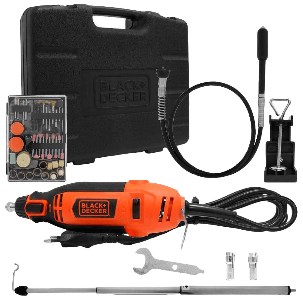 Micro Retifica 180w Com Acessorios e Maleta Black&Decker