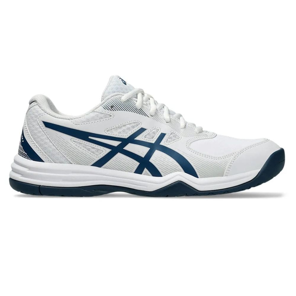 Tênis Asics Court Slide 3 Masculino Branco E Azul
