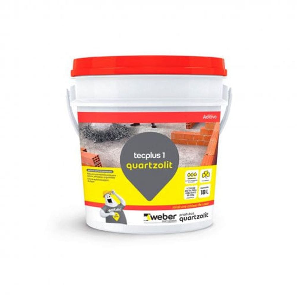 Impermeabilizante Tecplus 1 Branco 18 Litros QUARTZOLIT