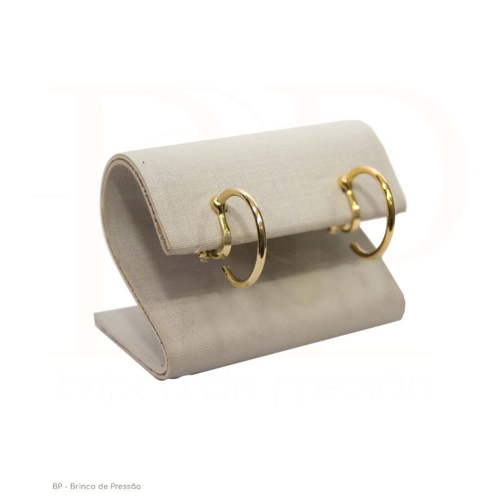 Bp Brinco De Pressao Argola De 1,50 Cm Metal Banhado Dourado