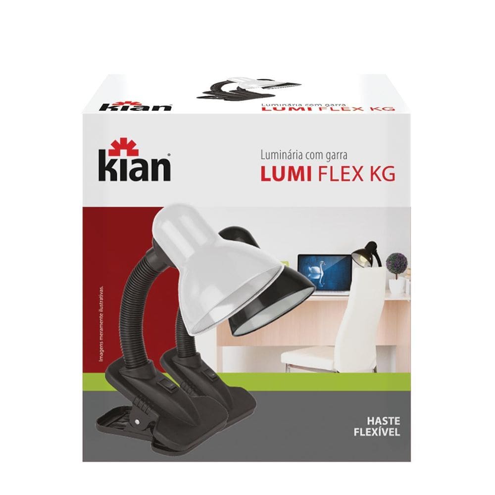 Luminária de Mesa Garra Kian Preta