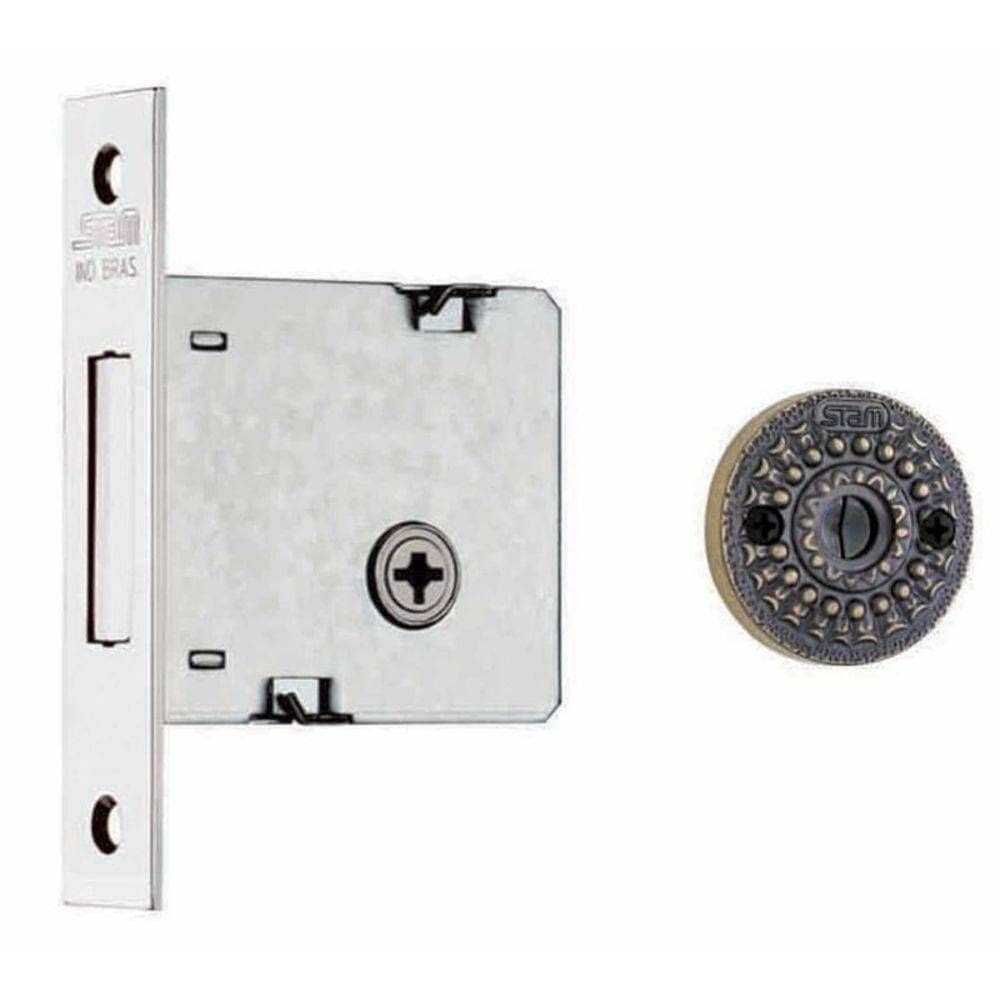 Fechadura auxiliar tetra inox - Stam - colonial