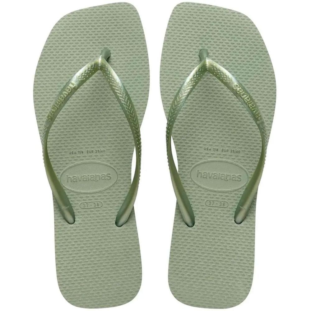 Chinelo Havaianas Slim Square Feminino - Verde