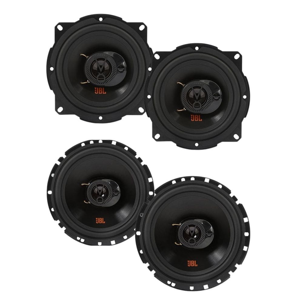 Combo JBL Alto falantes Flex4 kit 2 JBL5TRFX55 + kit 2 JBL6TRFX55 Pretos