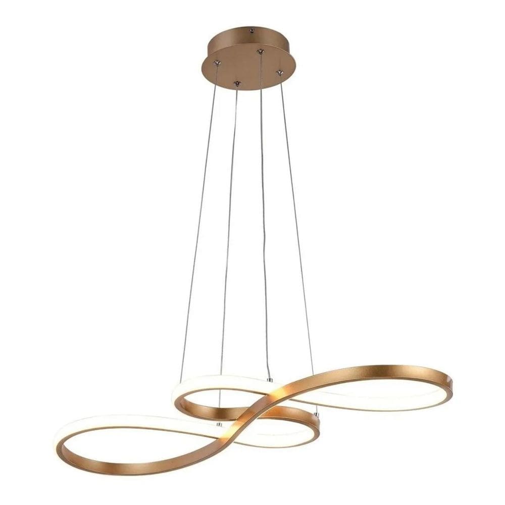 Lustre Pendente Led 40W Design Moderno Luz 3Em1
