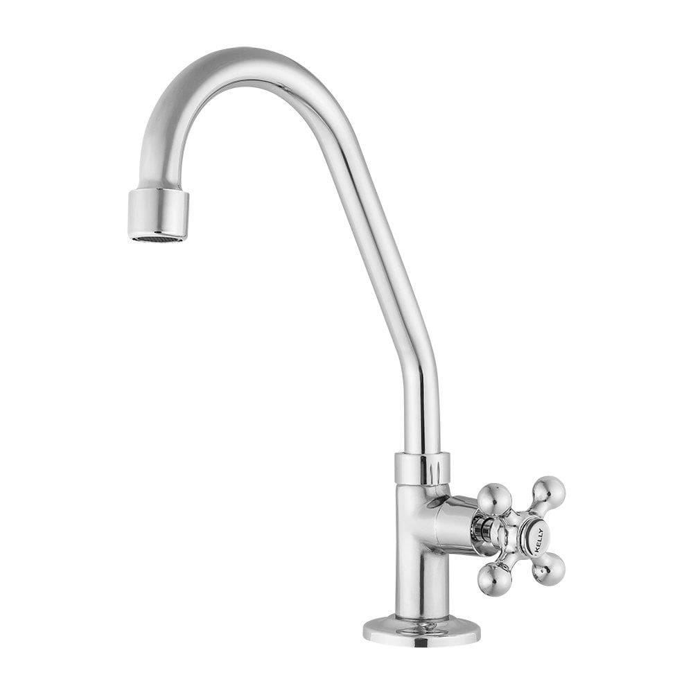 Torneira para Cozinha de Mesa Kelly Metais 163 C33 - Bica Móvel 1/4 de Volta