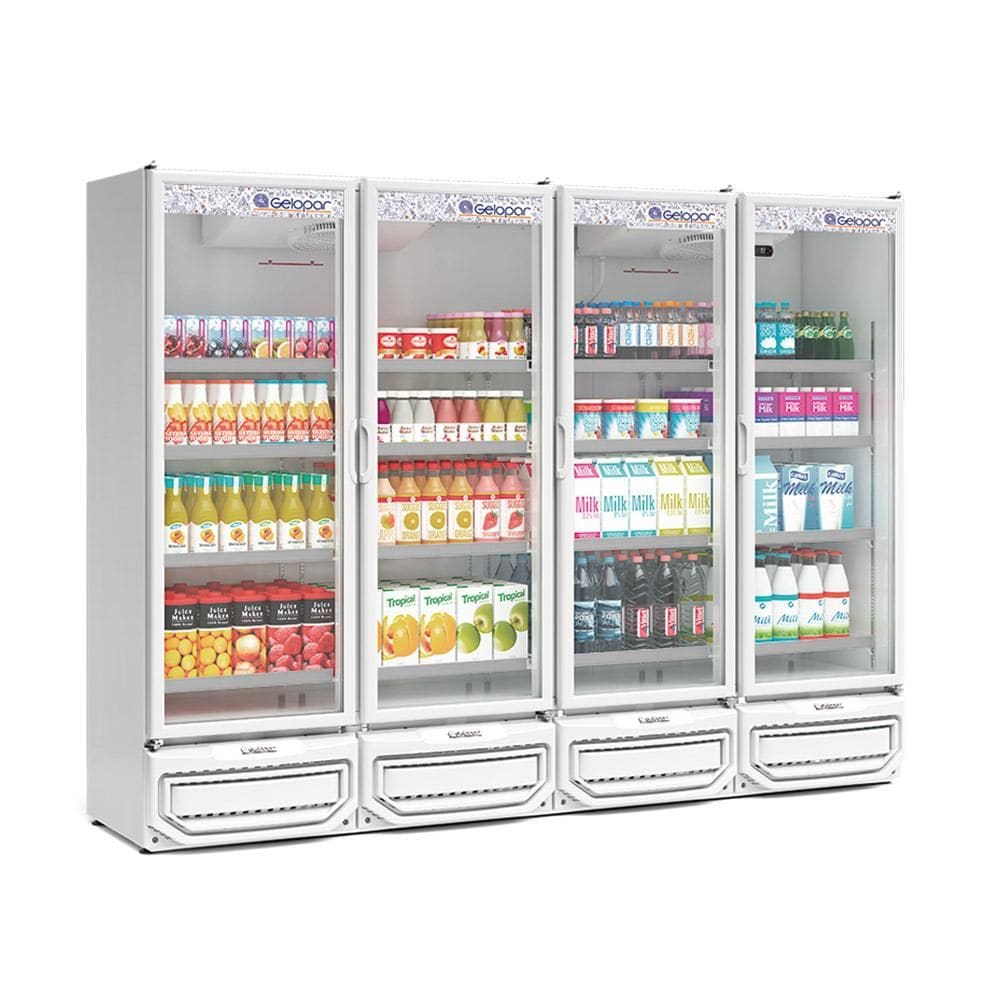 Refrigerador Expositor Vertical 1950 Litros Branco 127V Gelopar GCVR-1950