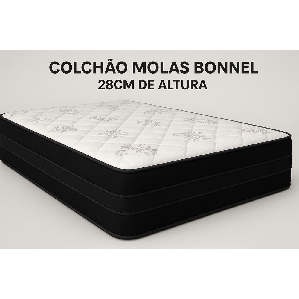 Colchão Mola Bonnel Casal 138x188x28