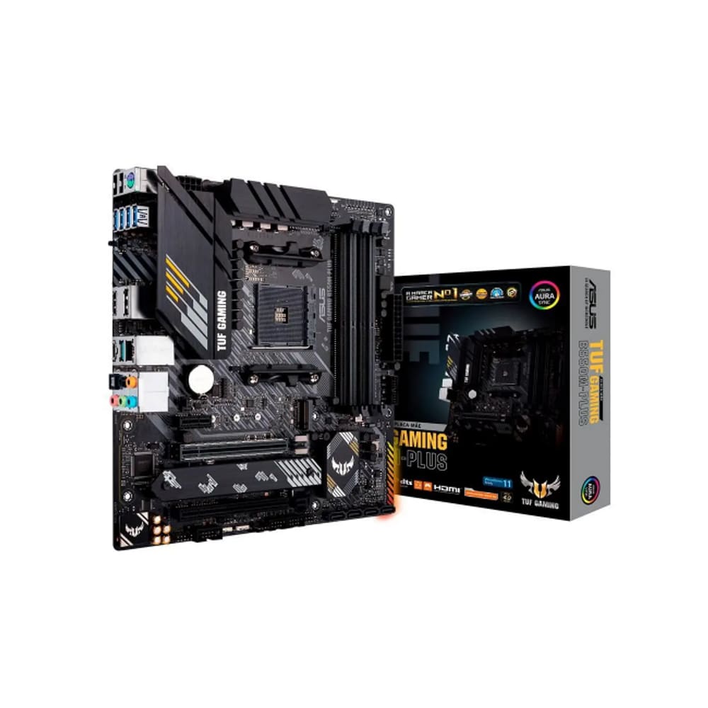 Placa-mãe Asus P/amd Am4 B550m-plus Tuf Gaming 4xddr4 Matx