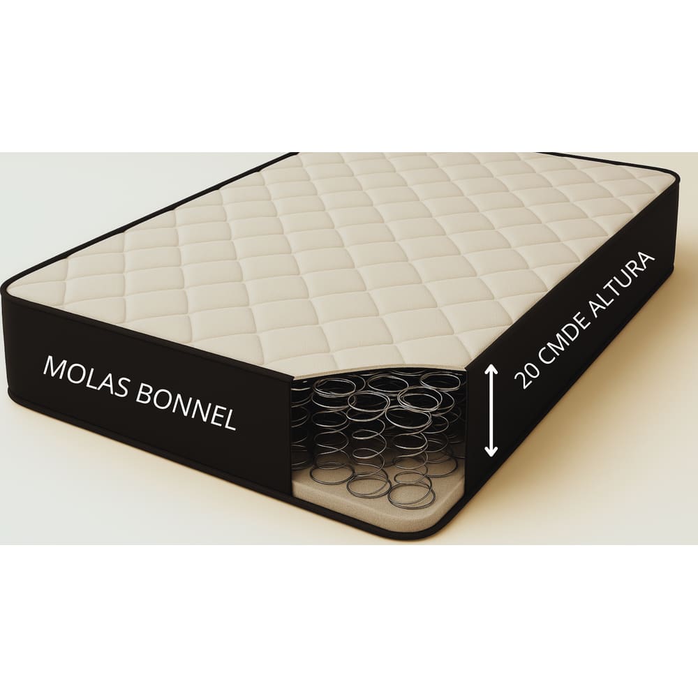 Colchão Viúva  Molas Bonnel 20x128x188