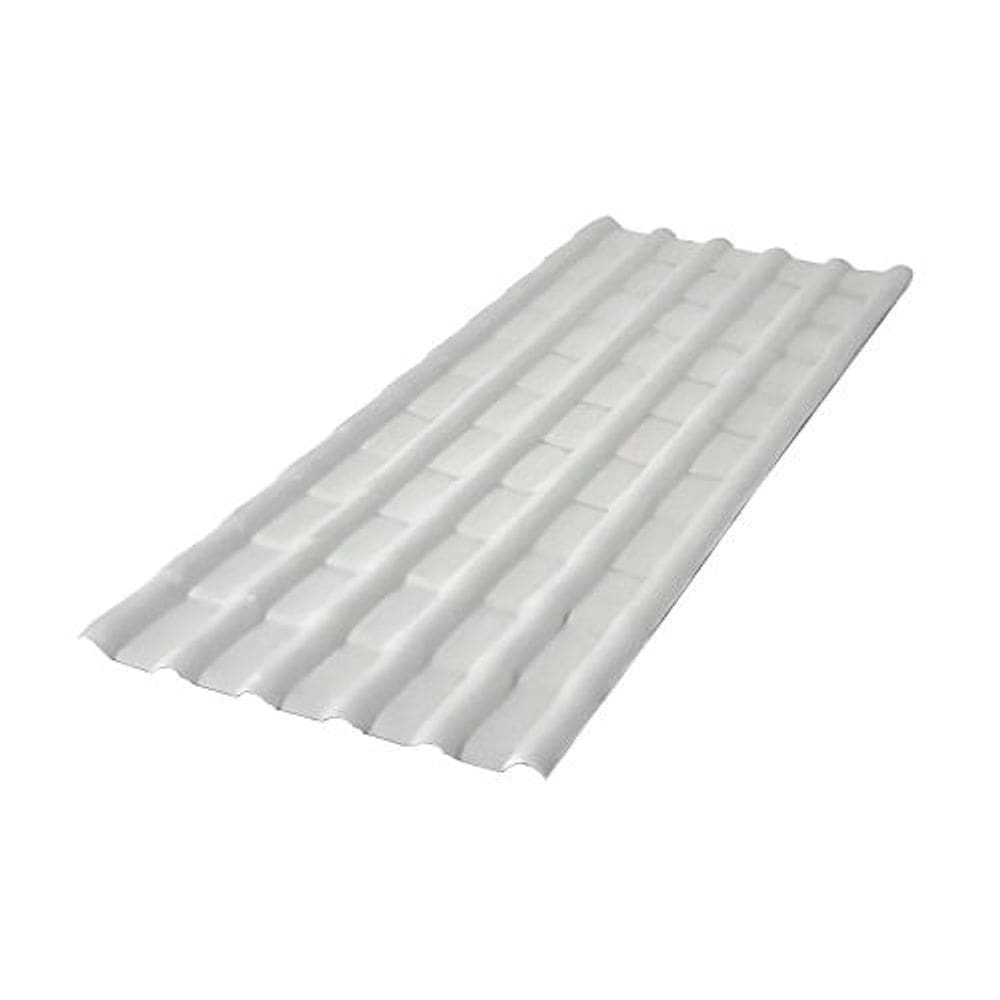 Telha Pvc Colonial Plan 2,42X0,88 Concreto Dvg Precon