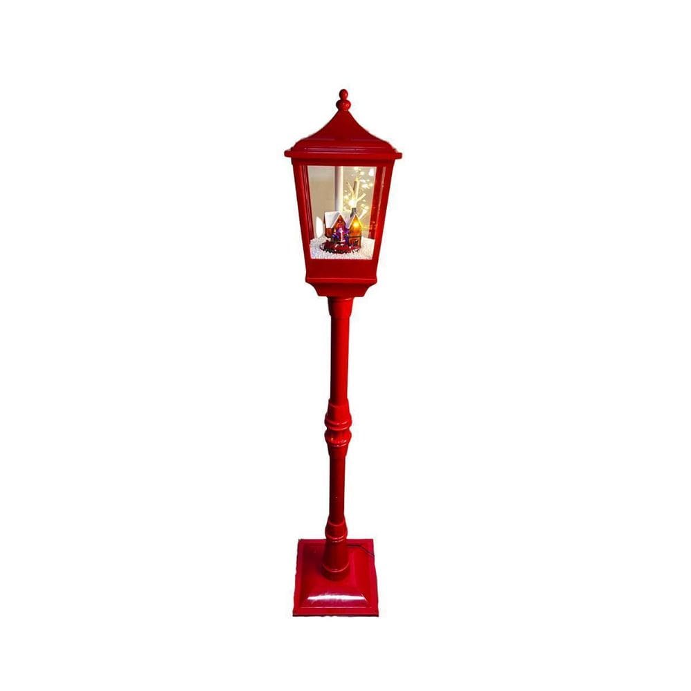 Enfeite De Natal Poste Musical Com Luzes Store 135Cm