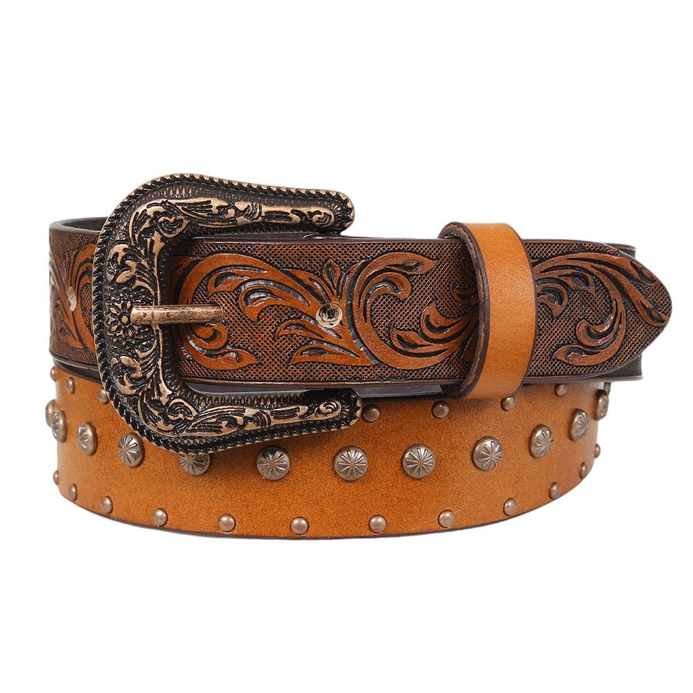 Cinto Infantil Em Couro Detalhes Em Rebite Pyramid 37321