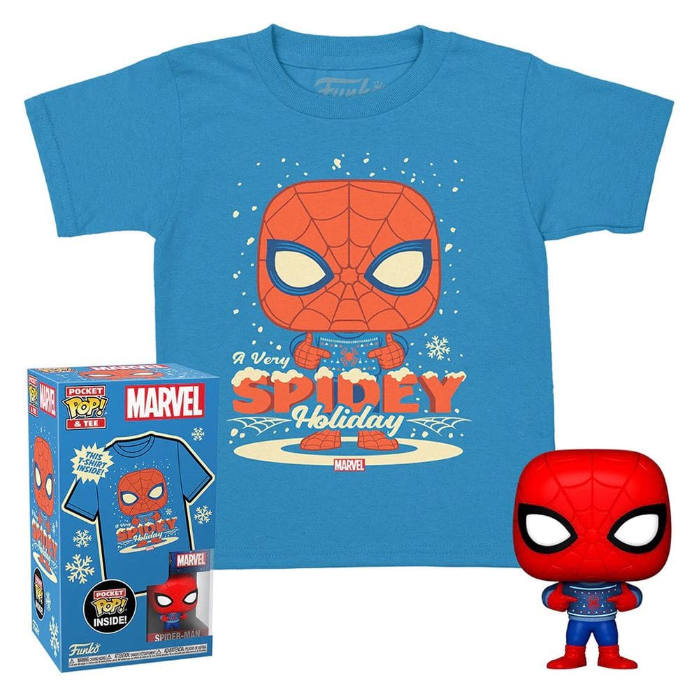 Funko Pop Pocke & Tee Marvel Spider Man Com Camiseta