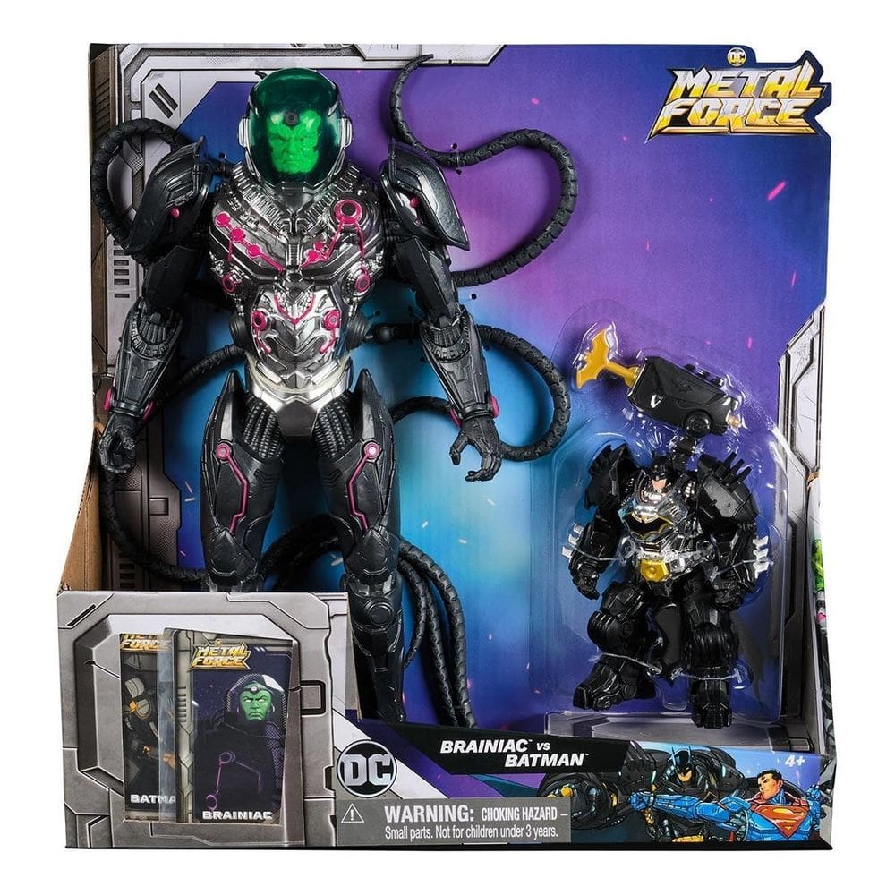 Boneco Brainiac Vs Batman Dc Comics Metal Force Sunny 4189