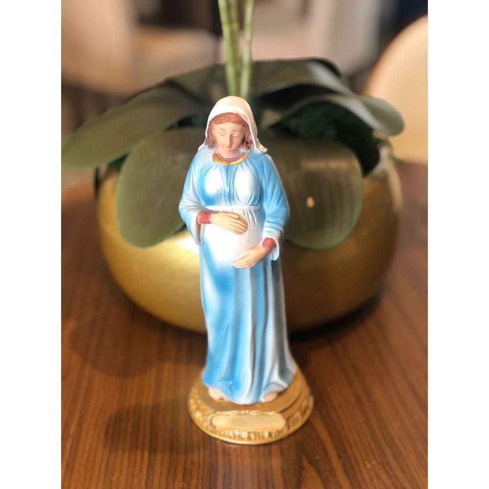 Estatueta de Resina Virgem Maria Gravida 21CM
