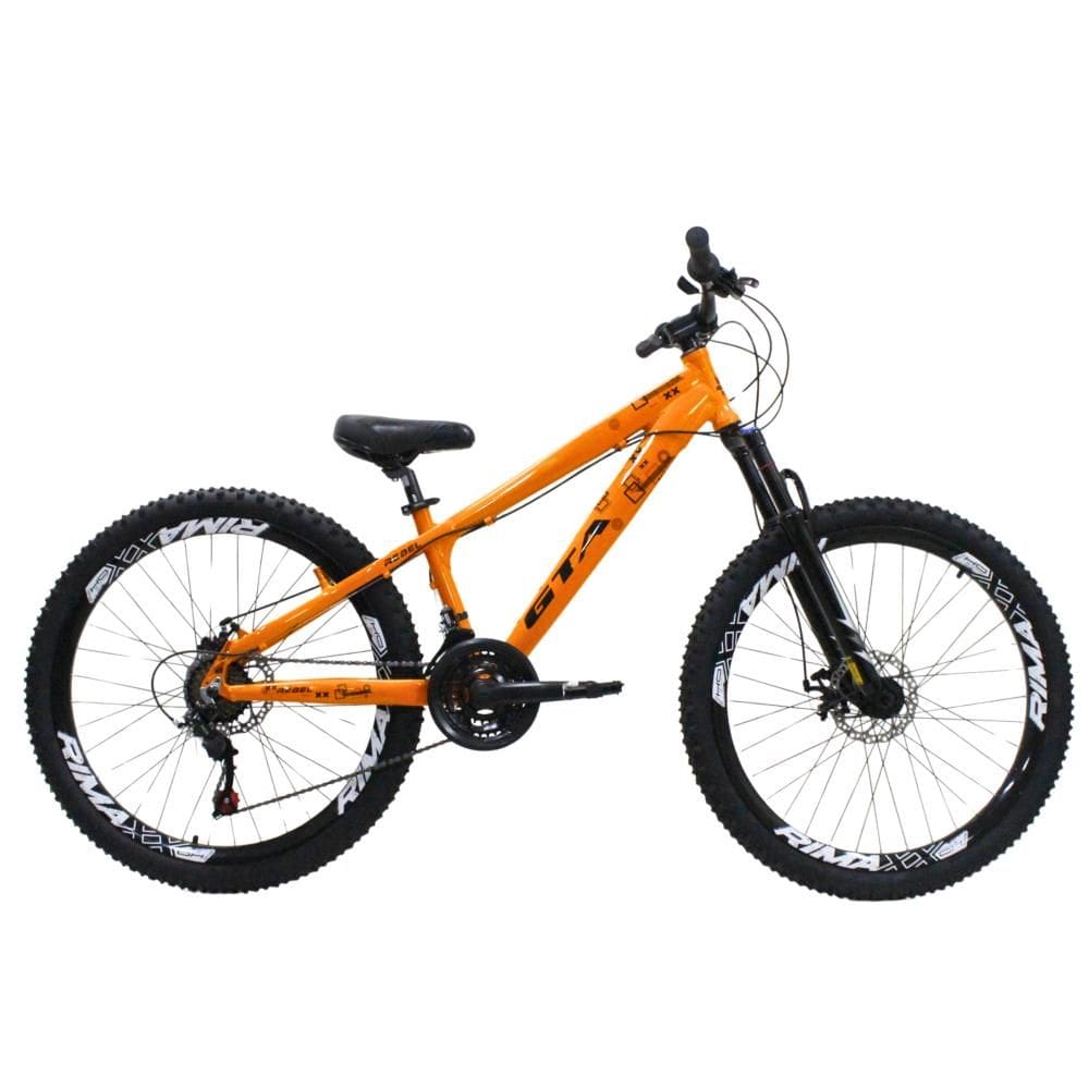 Bicicleta Aro 26 GTA Freeride Alumínio 21 Vel Freio a Disco Suspensão 80mm