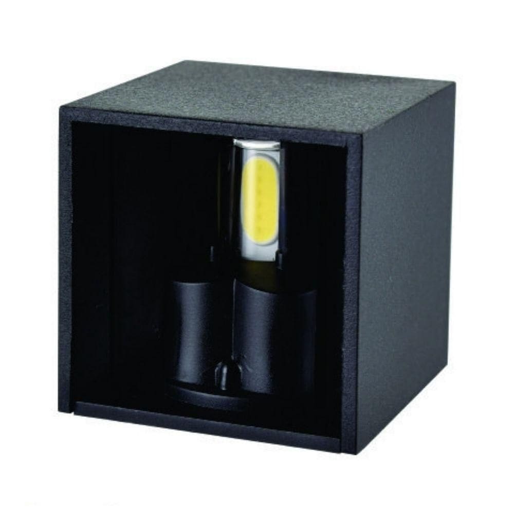 Arandela Mini Led 2w 3000k Facho Ajustável Preta - Areas Internas
