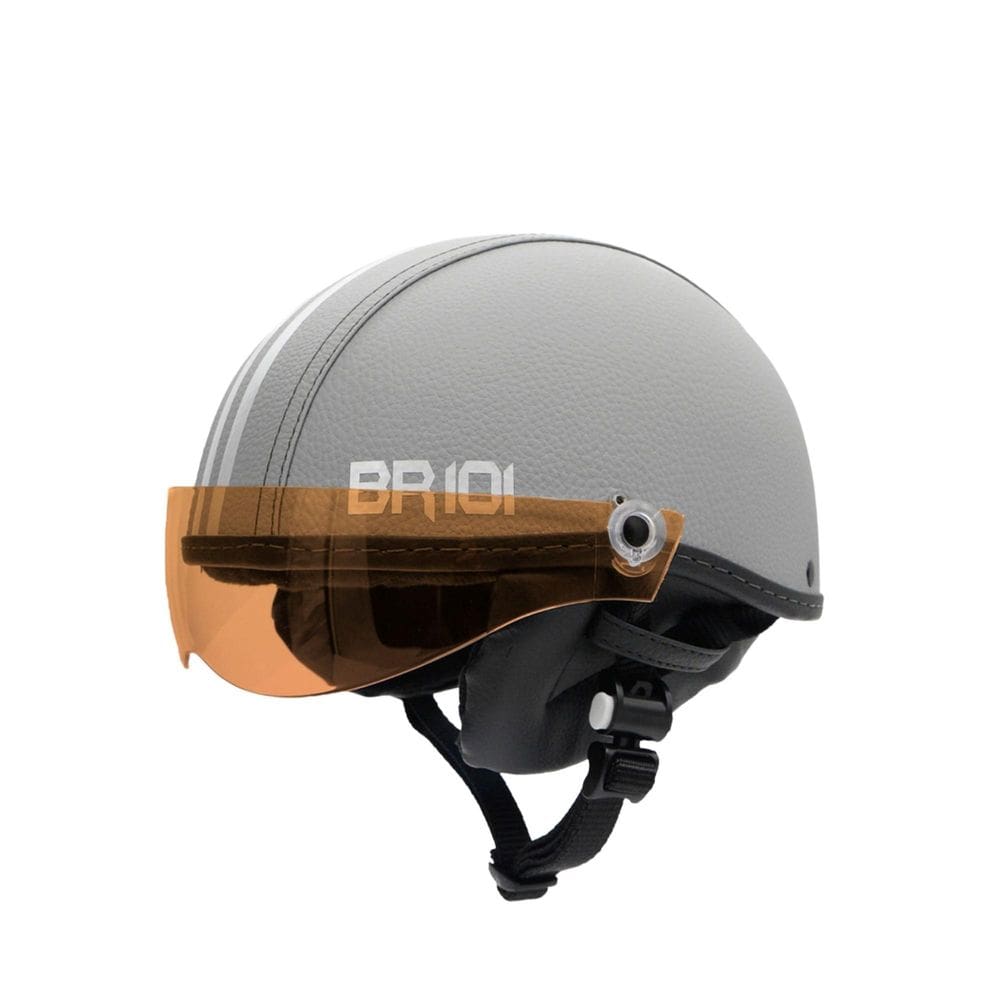 Capacete Bike/Scooter Coquinho Br 101 Cinza Vision P