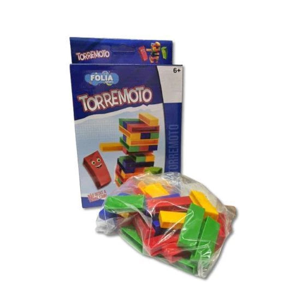 Jogo Terremoto Caiu Perdeu 39 Peças Colorido Folia