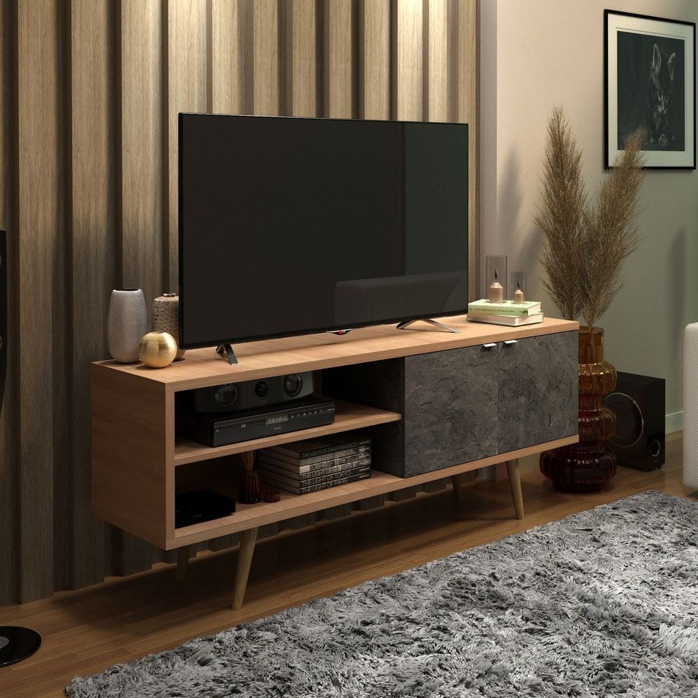 Rack Para TV até 55`` Com 2 Portas