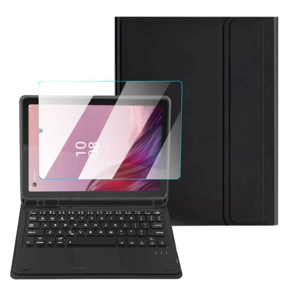 Case Teclado Trackpad Para Lenovo M9 Tb310Fu+ Película Vidro