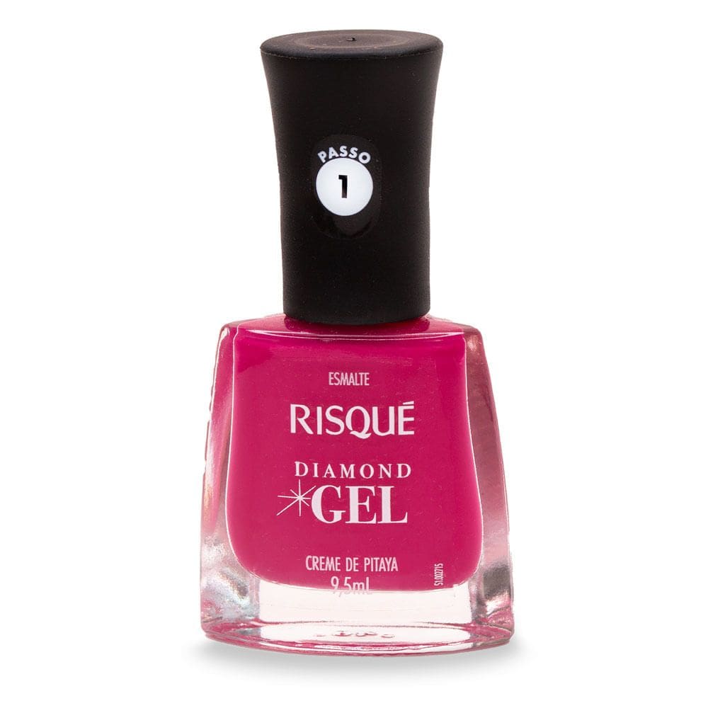 Esmalte Risqué Diamond Gel Cor Creme de Pitaya Cremoso 9,5ml