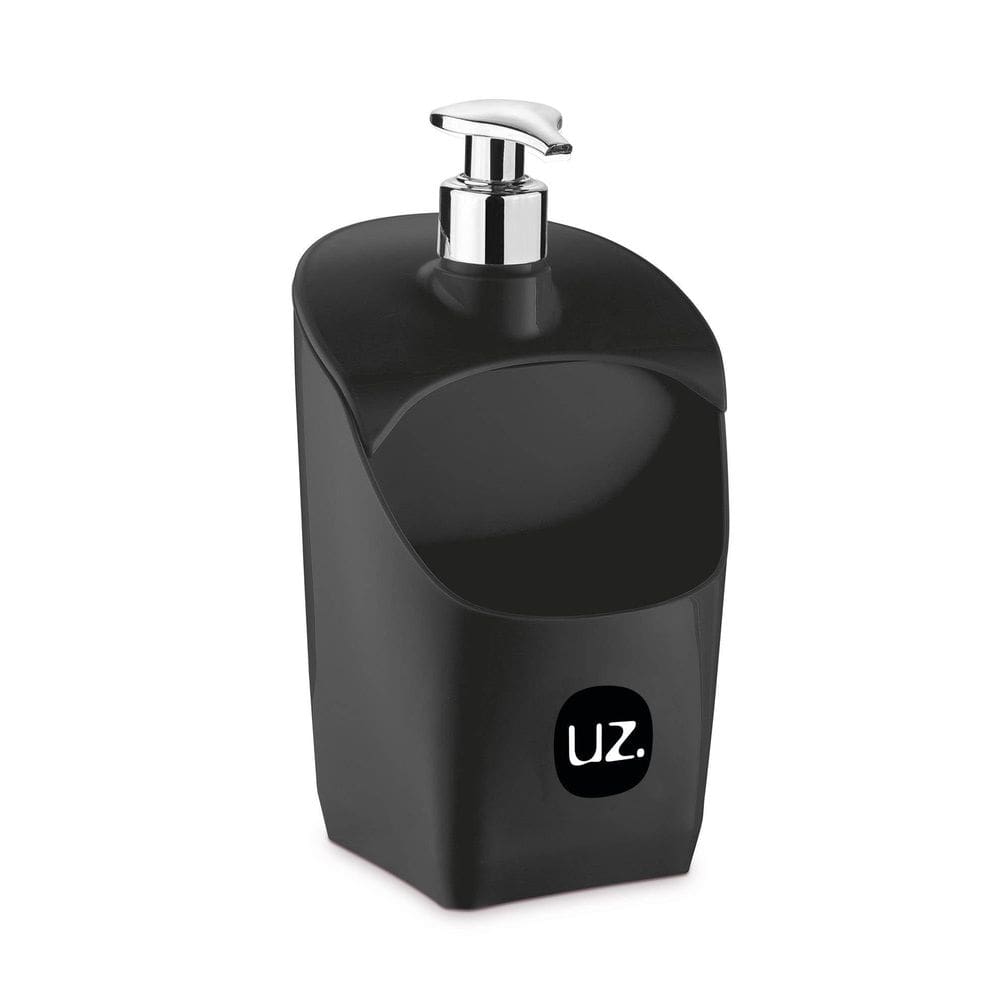 Porta Detergente Dispenser Com Suporte Para Esponja Uz Preto