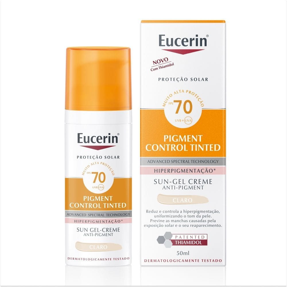 Eucerin Sun Pigment Control Matted Claro FPS 70 Proteção Solar Facial 50ml