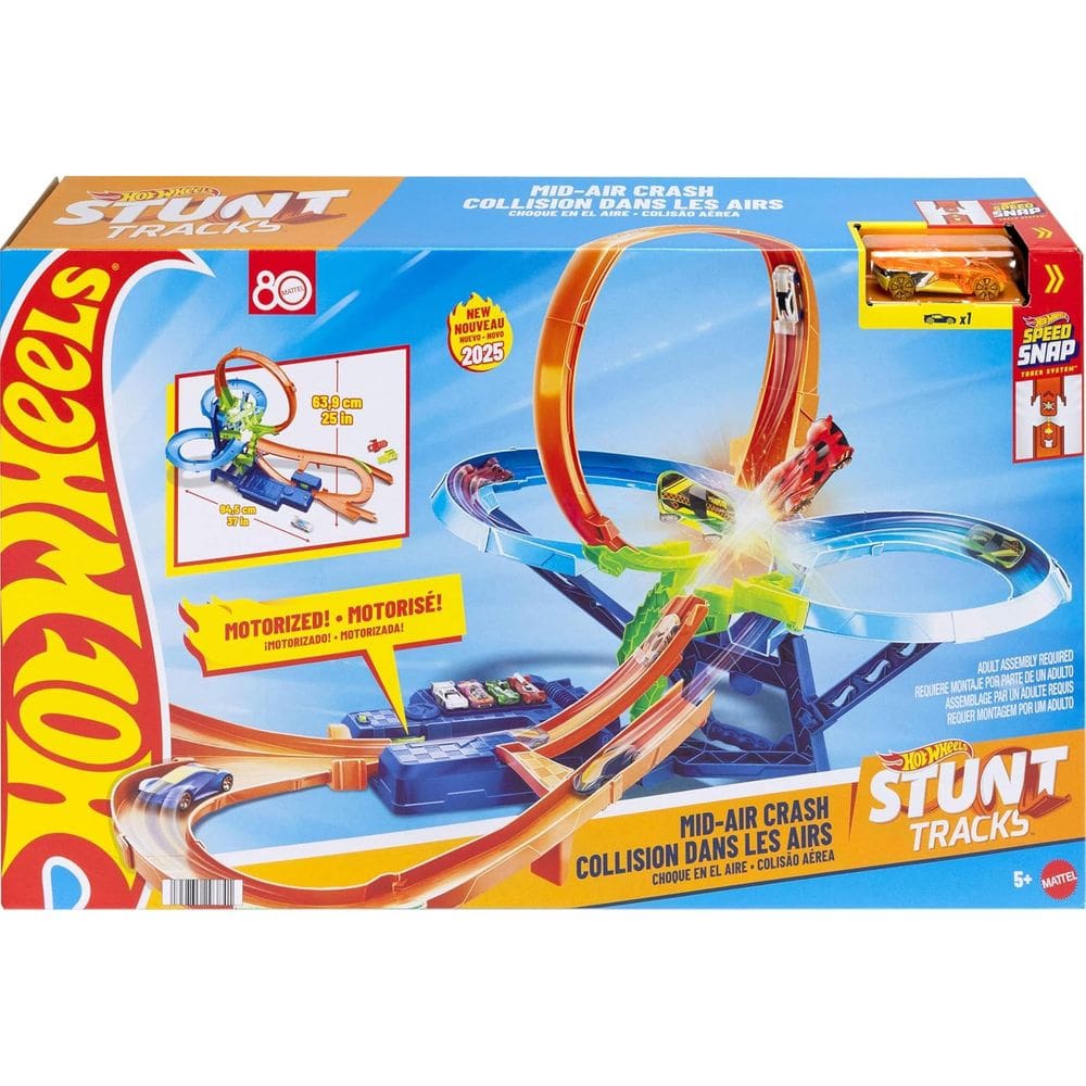 Jfd12 Hot Wheels Pista De Brinquedo Choque Multi-Aéreo