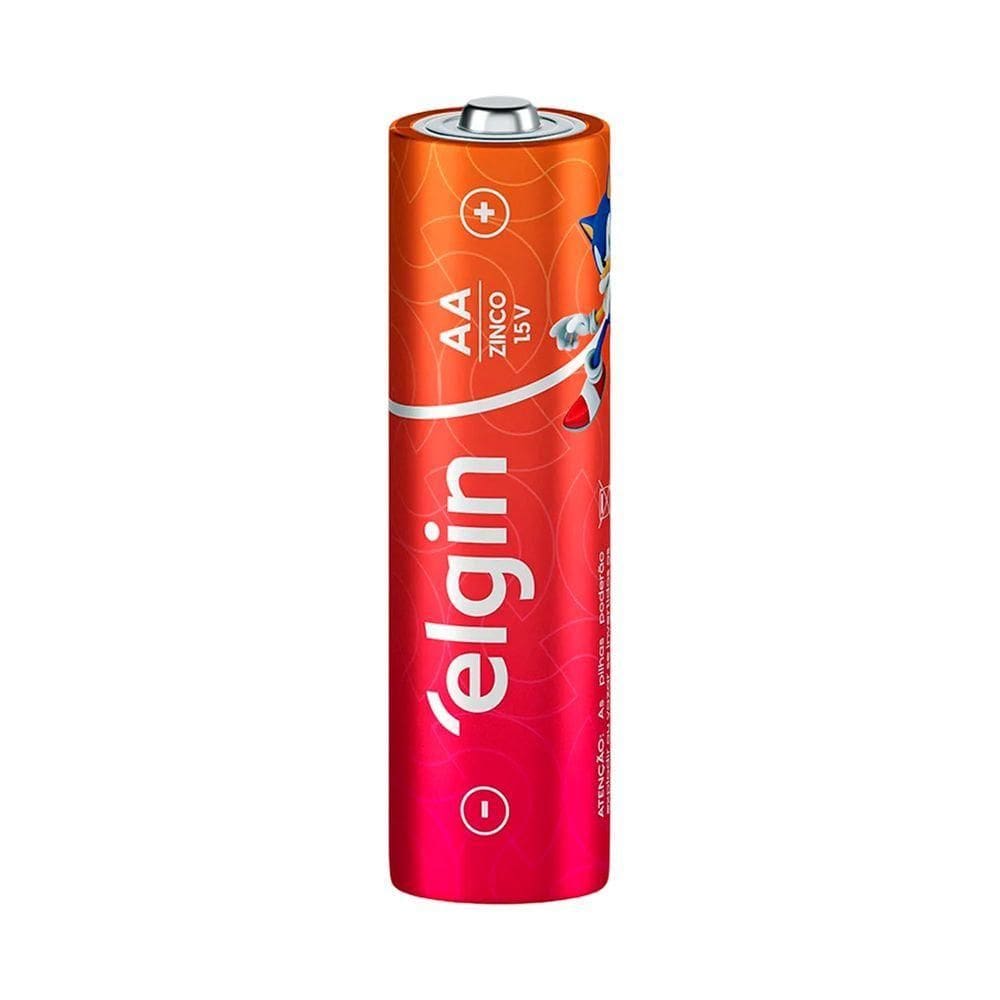 60 Pilhas Palito De Zinco Carvão 1,5v Elgin Aaa