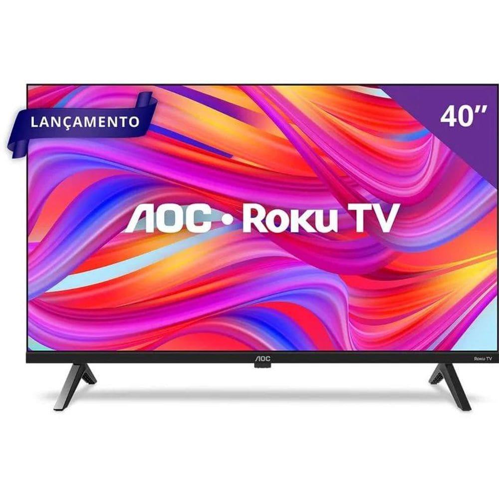 Smart TV AOC 40" Roku TV Full HD 40S5045/78G