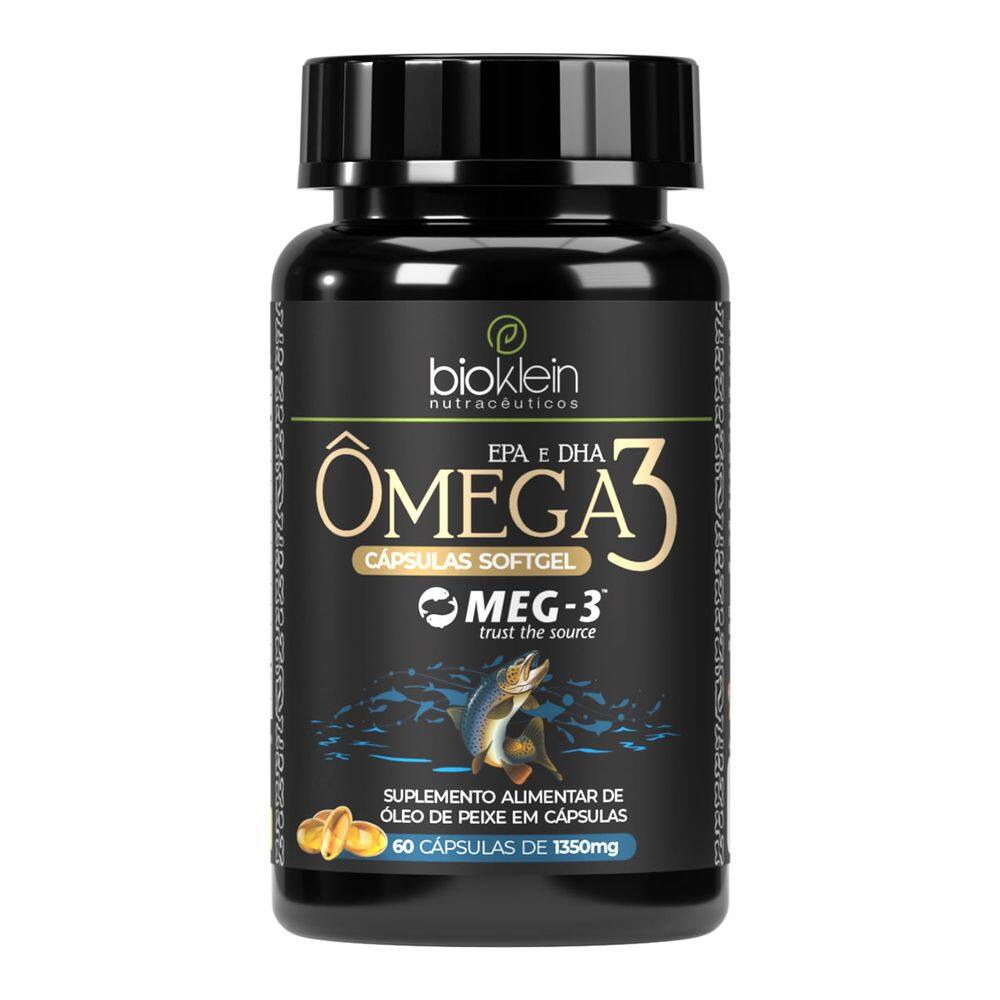 Ômega 3 Meg-3 60 Cápsulas Softgel Super EPA DHA - Bioklein