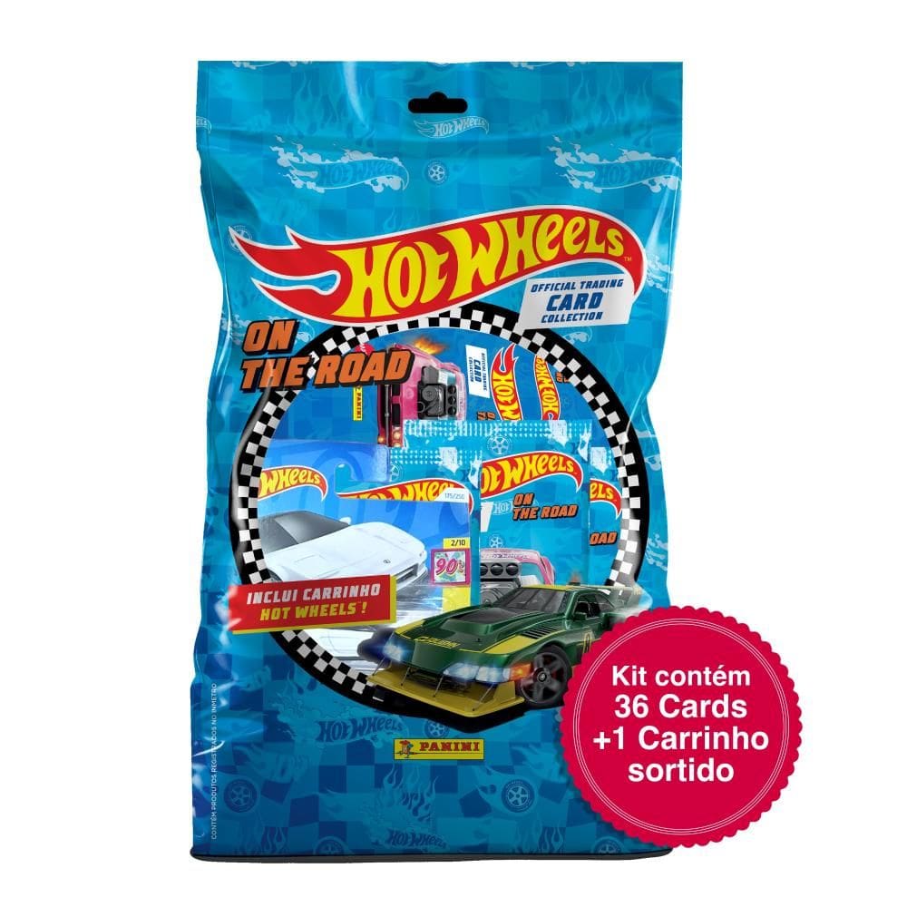 Hot Wheels Blister Com 6 Envelopes + 1 Carrinho