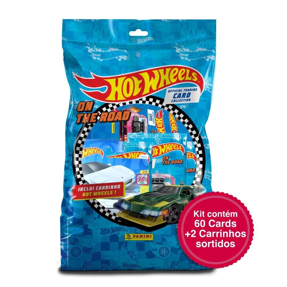 Hot Wheels Blister Com 10 Envelopes + 2 Carrinhos