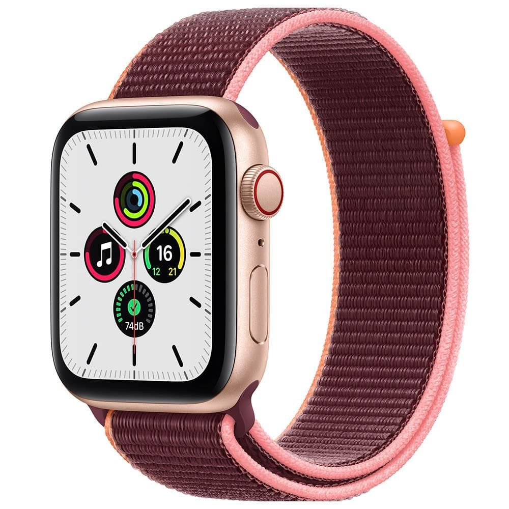 REEMBALADO: Apple Watch Se 44 Mm Pulseira Loop Esportiva Ameixa