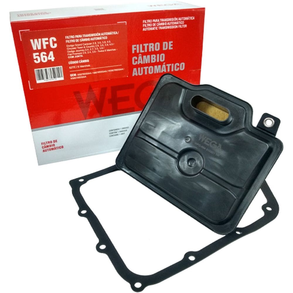 Filtro De Óleo Do Câmbio Freemont 2011 A 2016 / Grand Caravan 1996 A 2003 / Journey 2008 A 2023 / Town & Country 2008 A 2017 - Wega Wfc564