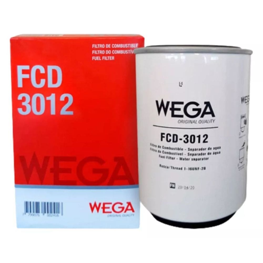 Filtro Separador De Água Daily 2018 A 2022 - Wega Fcd3012